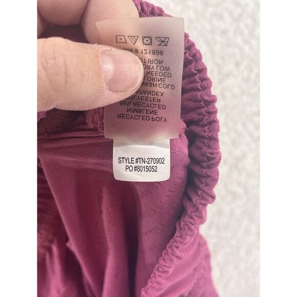 Title Nine Women's XS Wide Leg Crop Pants Recycled High Waisted Stretch Pink - Picture 10 of 10